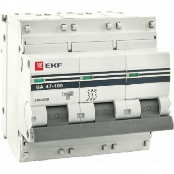 Автоматический выключатель EKF PROXIMA 3P 40А (C) 4,5kA ВА 47-63