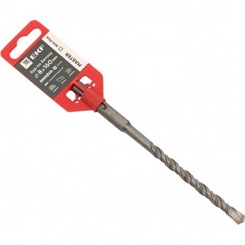 Бур по бетону EKF MASTER SDS-plus 8х160 мм (2 резца) (4S спираль)
