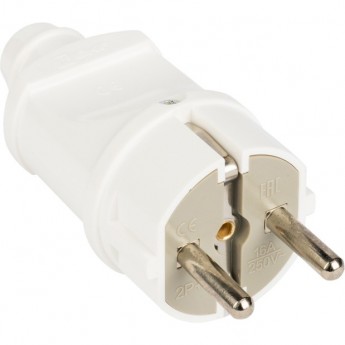 Евровилка EKF прямая белая 16А