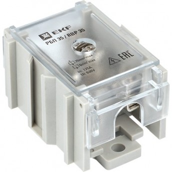 Распределительный блок проходной EKF PROXIMA РБП 35 (1х35-4х6 мм2) 125/50А