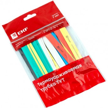 Термоусаживаемая трубка EKF PROXIMA ТУТ нг 10/5 набор:7 цветов по 3шт. 100мм. Термоусаживаемая трубка EKF PROXIMA ТУТ нг 10/5 набор:7 цветов по 3шт. 100мм.