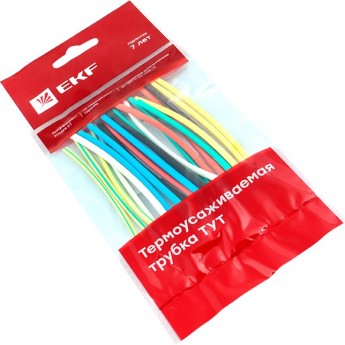 Термоусаживаемая трубка EKF PROXIMA ТУТ нг 2/1 набор:7 цветов по 3шт. 100мм. Термоусаживаемая трубка EKF PROXIMA ТУТ нг 2/1 набор:7 цветов по 3шт. 100мм.